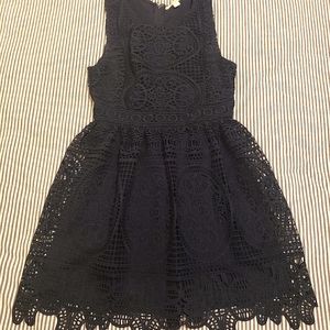 Francesca's Miami Navy Blue A-line Dress